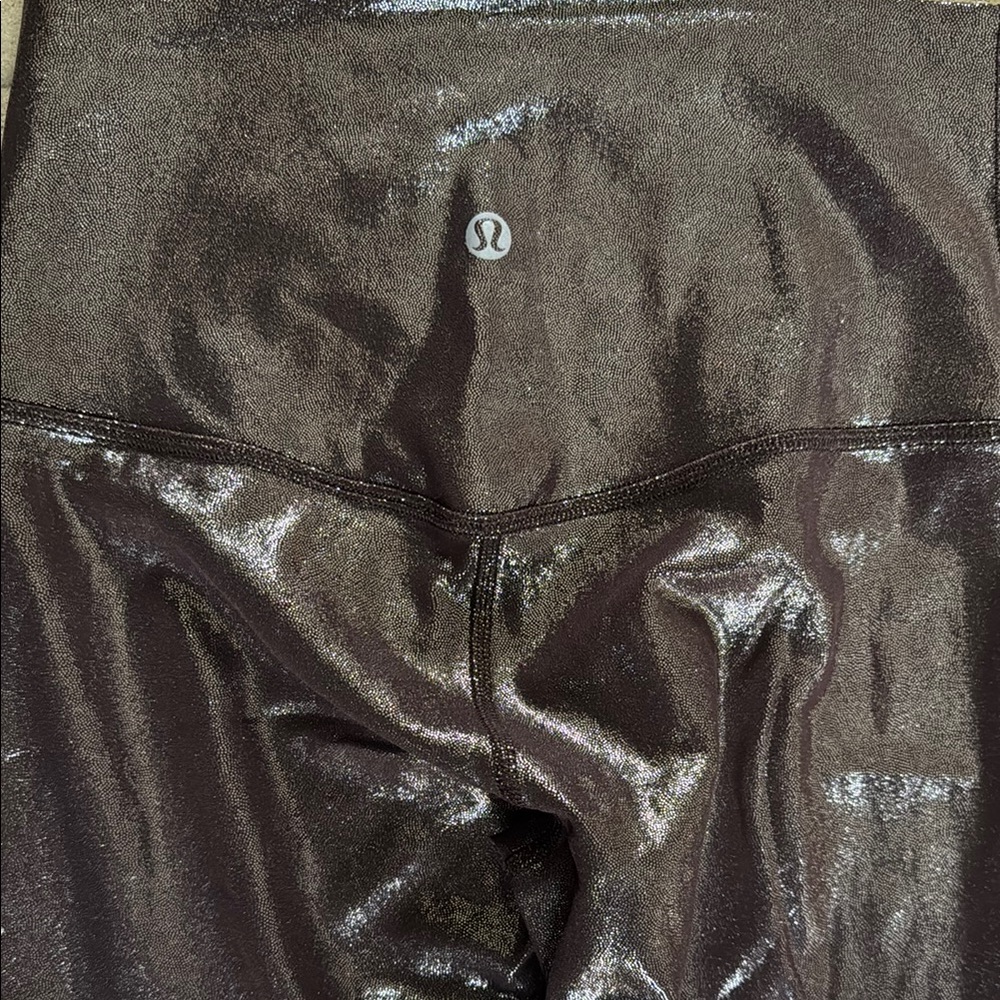 Lululemon Metallic Leggings Size 4